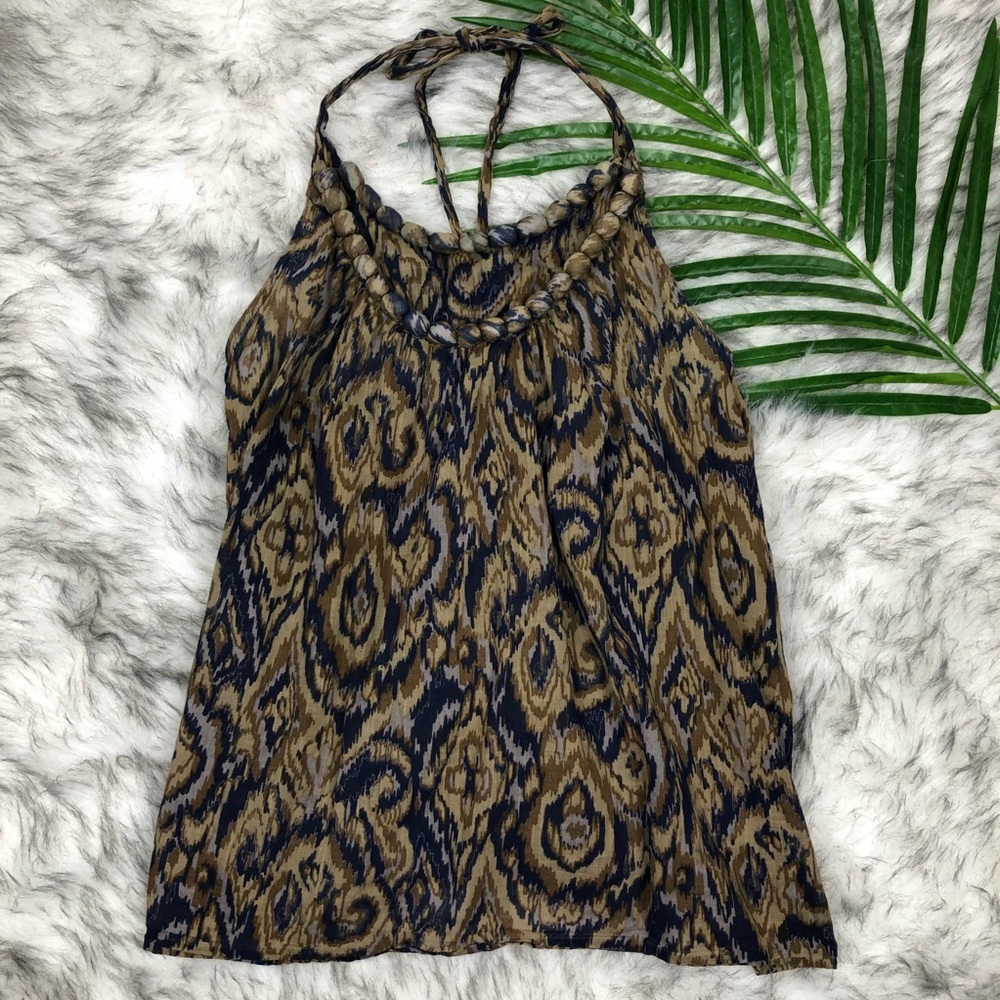 Ann Talor Loft Halter Top Patterned
